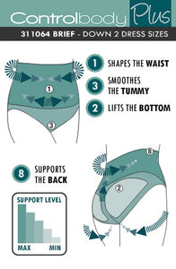 Control Body High Waist Brief - Firm Support - Various