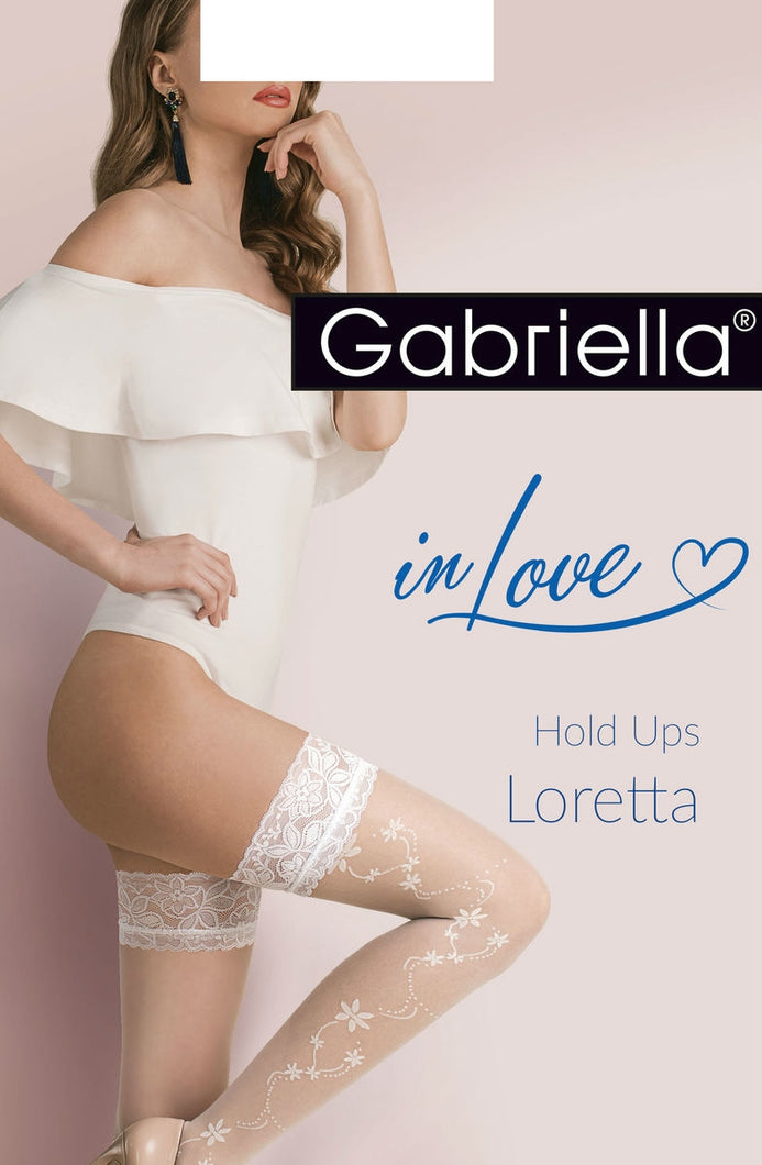 Gabriella Calze Loretta Hold Ups 477 - Bianco