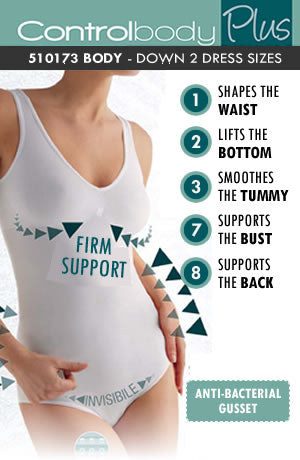 Control Body With Wide Straps- Firm Support - Various
