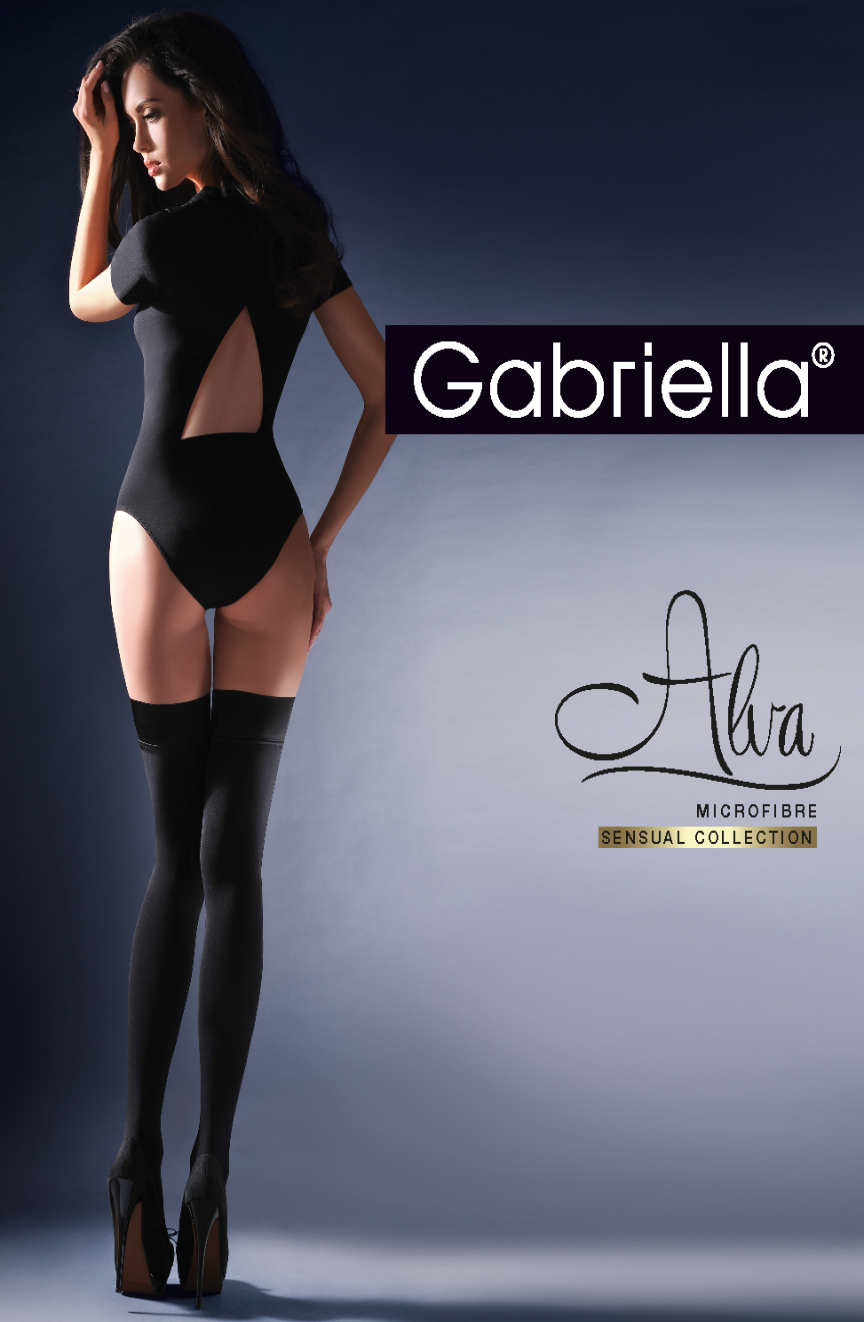 Gabriella Calze Alva Hold Ups 632 - Nero (Black)