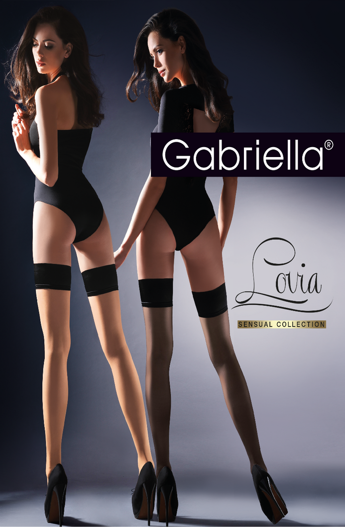 Gabriella Calze Lovia Hold Ups 633 - Nero (Black)