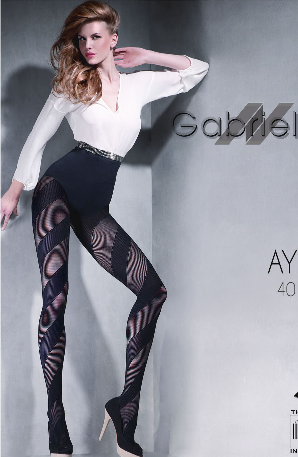 Gabriella Fantasia Ayra Tights Hosiery 388 - Nero (Black)
