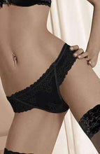 Load image into Gallery viewer, ROZA KONSUELA THONG BLACK
