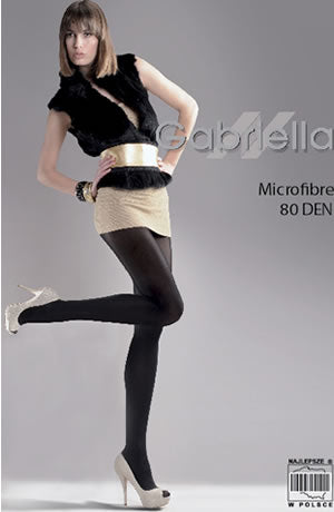 Gabriella Classic Microfibre 80 Tights Nero Black Hosiery
