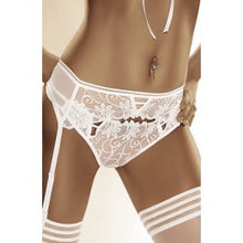 Load image into Gallery viewer,  ROZA ORCHIDEA SUSPENDER BELT WHITE