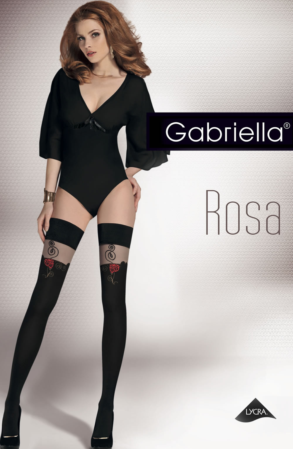 Gabriella Calze Rosa Hold Ups 303 - Nero (Black)