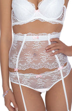 Load image into Gallery viewer,  ROZA AMBRE SUSPENDER BELT WHITE