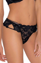 Load image into Gallery viewer,  ROZA CARMEN THONG BLACK