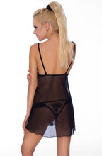 Load image into Gallery viewer, ROZA MEHENDI CHEMISE BLACK