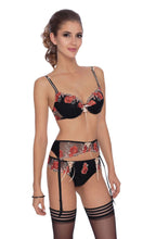 Load image into Gallery viewer, ROZA NATALI SUSPENDER BELT BLACK
