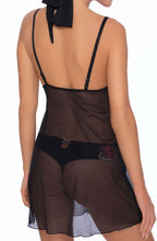 Load image into Gallery viewer, ROZA NATALI CHEMISE BLACK