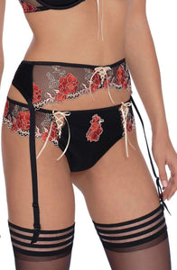  ROZA NATALI SUSPENDER BELT BLACK