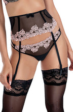 Load image into Gallery viewer,  ROZA NEFER SUSPENDER BELT BLACK-SALMON