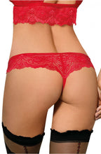 Load image into Gallery viewer, ROZA ZUZA THONG RED