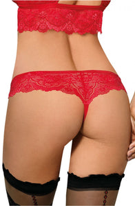 ROZA ZUZA THONG RED